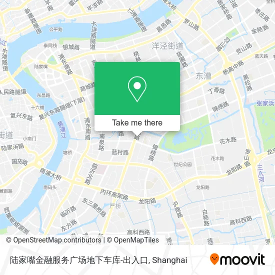 陆家嘴金融服务广场地下车库-出入口 map