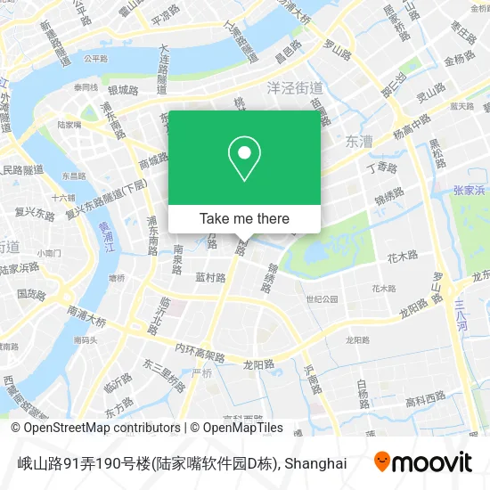 峨山路91弄190号楼(陆家嘴软件园D栋) map