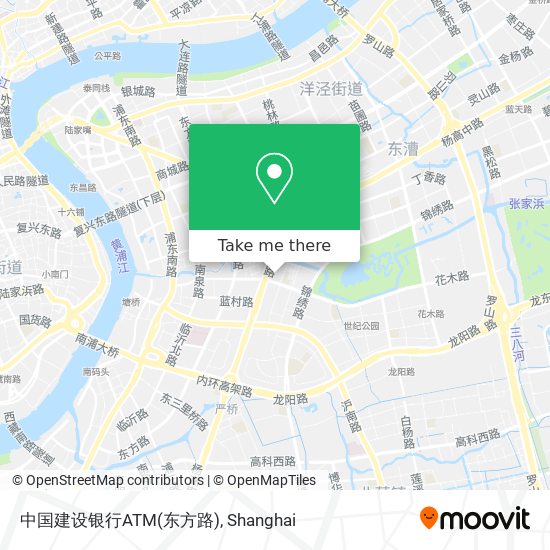 中国建设银行ATM(东方路) map