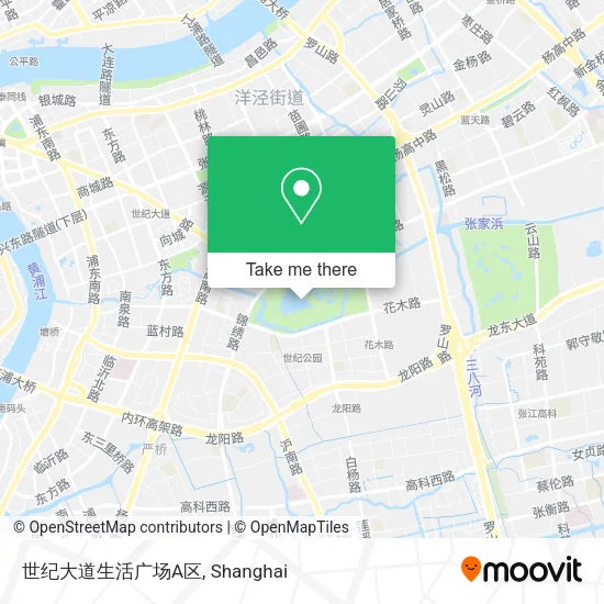 世纪大道生活广场A区 map