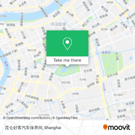 昆仑好客汽车保养间 map