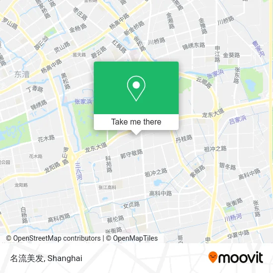 名流美发 map