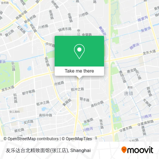 友乐达台北精致面馆(张江店) map