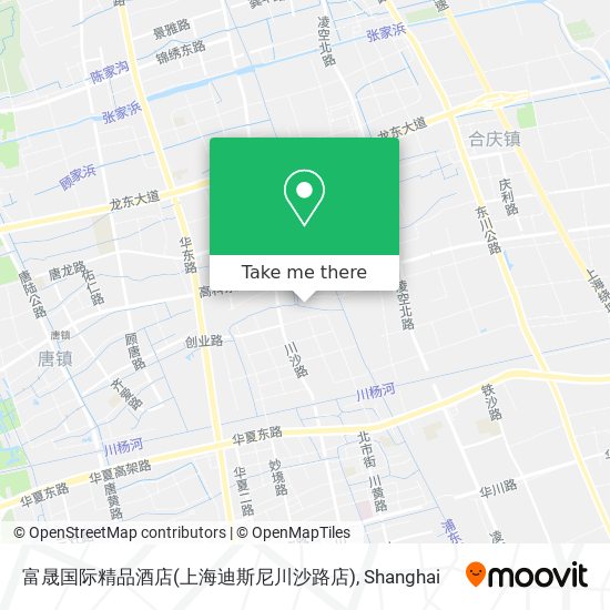 富晟国际精品酒店(上海迪斯尼川沙路店) map