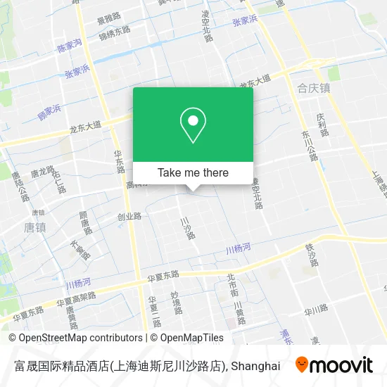 富晟国际精品酒店(上海迪斯尼川沙路店) map