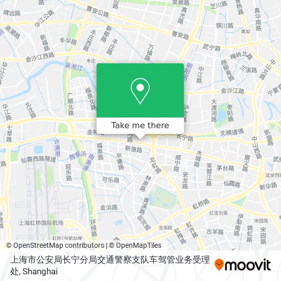 上海市公安局长宁分局交通警察支队车驾管业务受理处 map