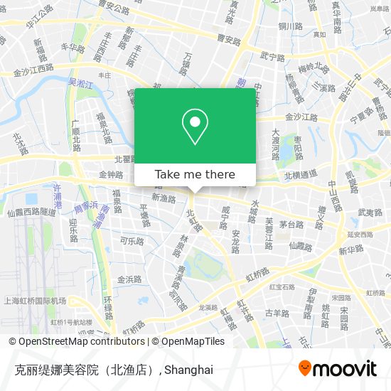 克丽缇娜美容院（北渔店） map