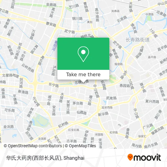 华氏大药房(西部长风店) map