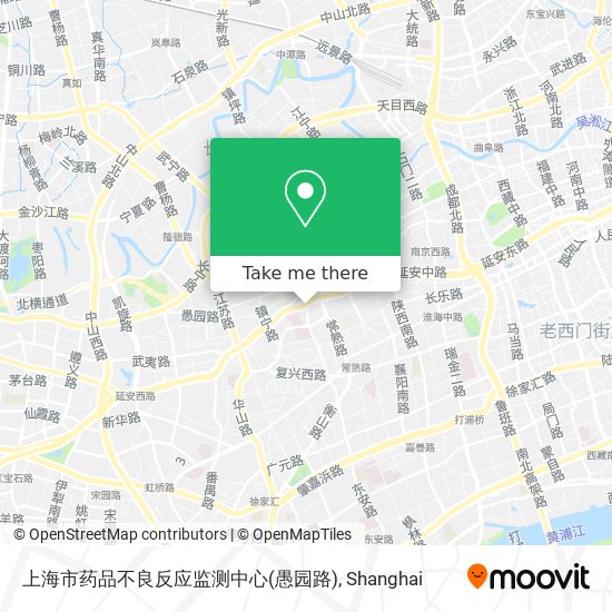上海市药品不良反应监测中心(愚园路) map