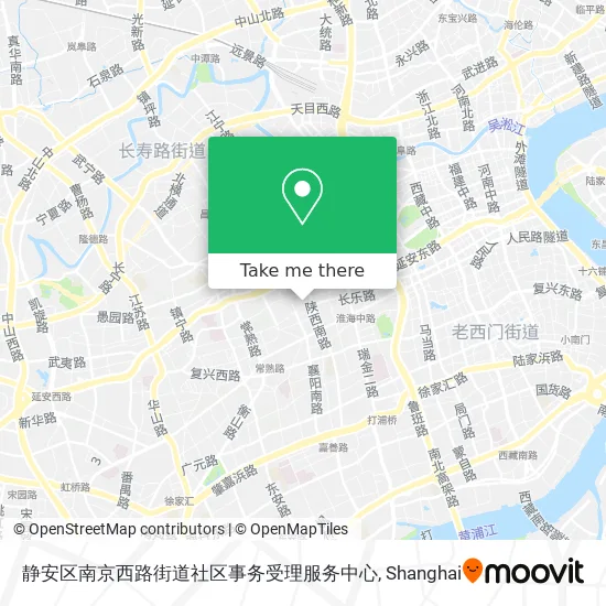 静安区南京西路街道社区事务受理服务中心 map