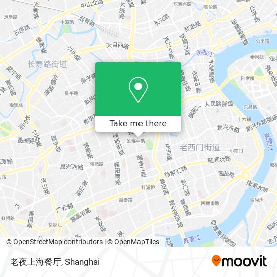 老夜上海餐厅 map
