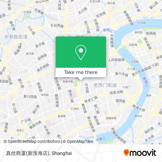 真丝商厦(新淮海店) map