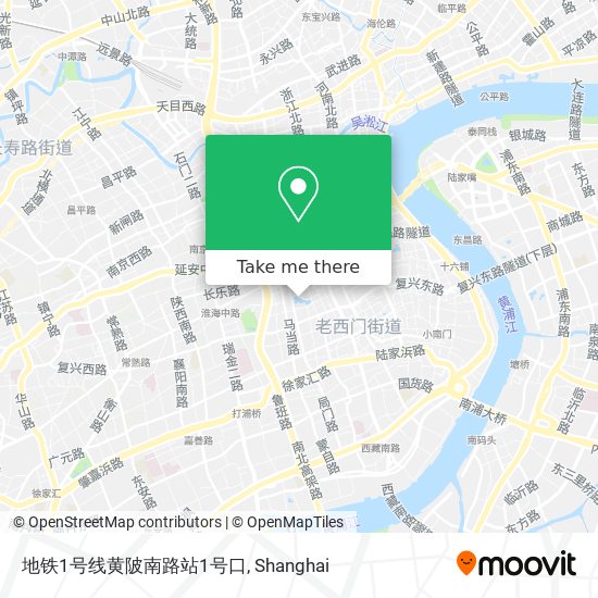 地铁1号线黄陂南路站1号口 map