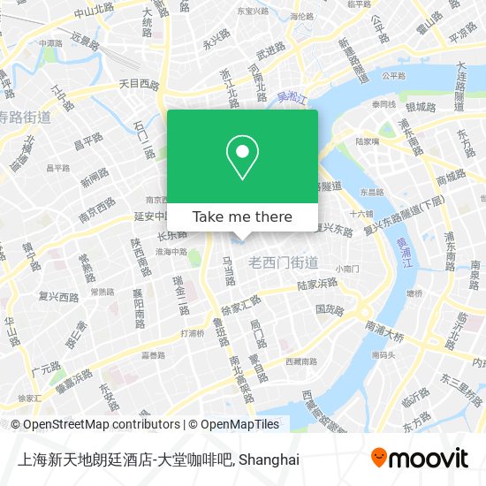 上海新天地朗廷酒店-大堂咖啡吧 map