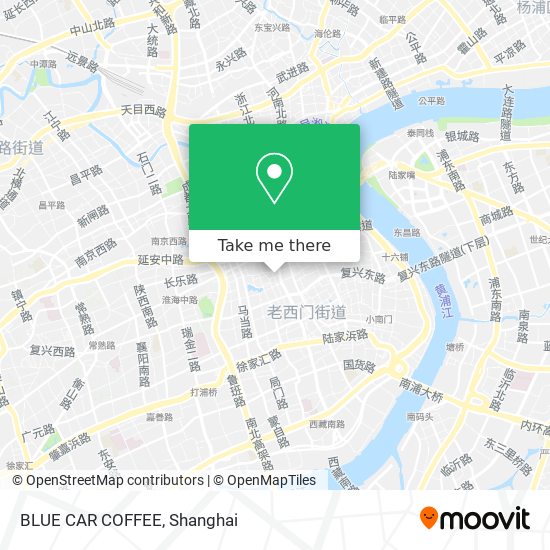 BLUE CAR COFFEE map