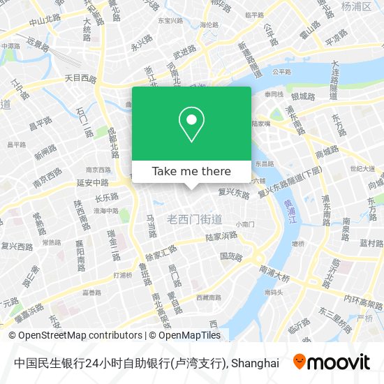 中国民生银行24小时自助银行(卢湾支行) map