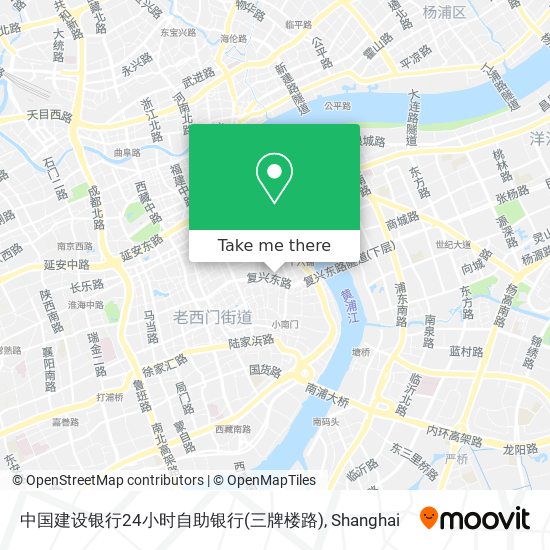 中国建设银行24小时自助银行(三牌楼路) map