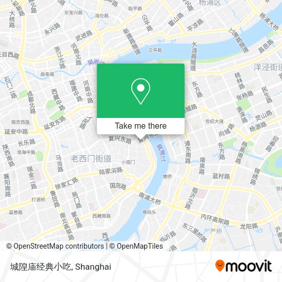 城隍庙经典小吃 map