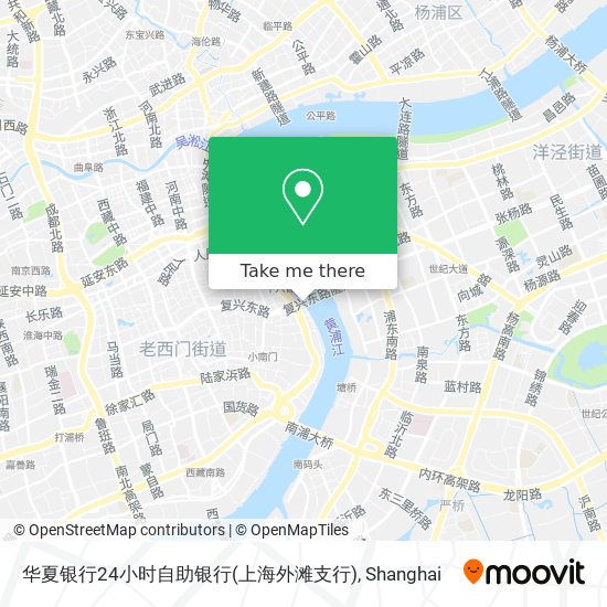 华夏银行24小时自助银行(上海外滩支行) map