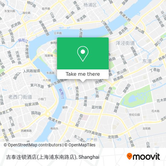 吉泰连锁酒店(上海浦东南路店) map