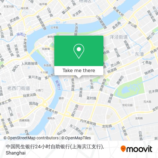 中国民生银行24小时自助银行(上海滨江支行) map