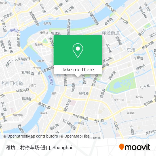 潍坊二村停车场-进口 map
