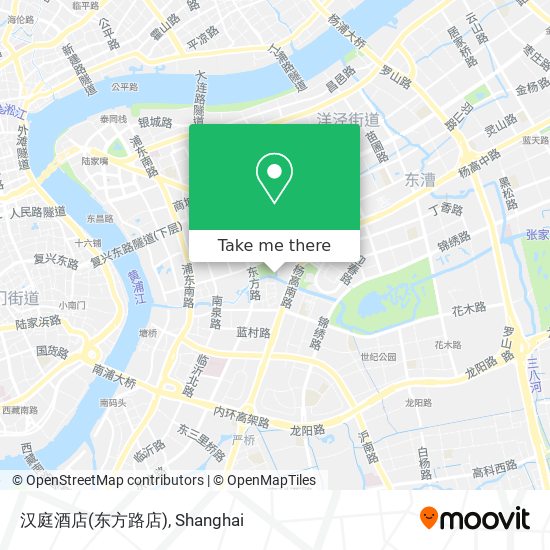 汉庭酒店(东方路店) map