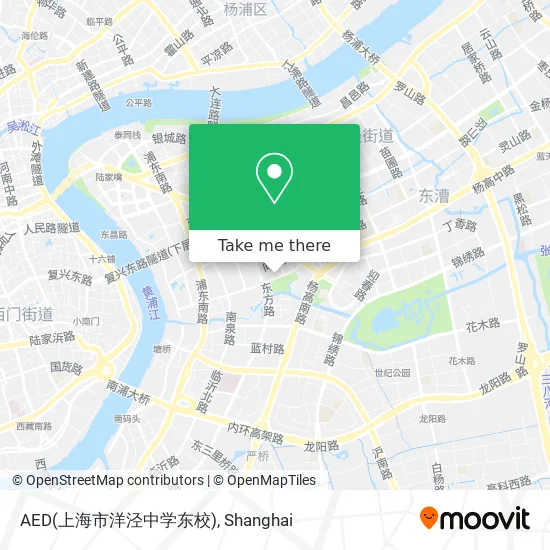 AED(上海市洋泾中学东校) map