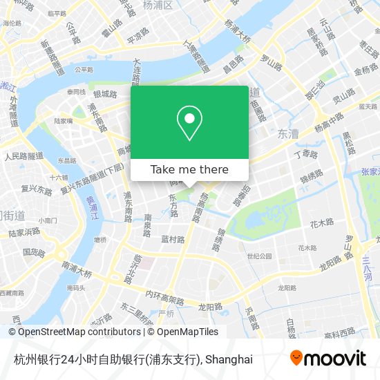 杭州银行24小时自助银行(浦东支行) map