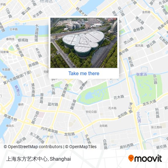 上海东方艺术中心 map
