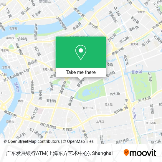 广东发展银行ATM(上海东方艺术中心) map
