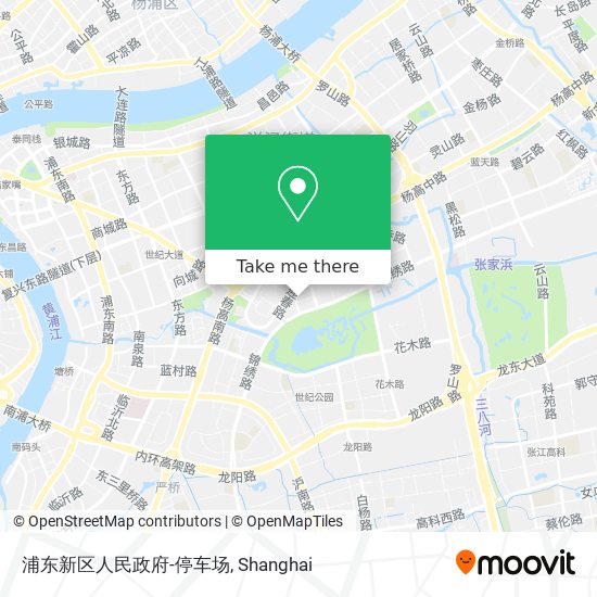 浦东新区人民政府-停车场 map