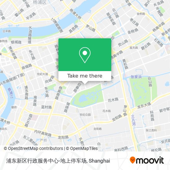 浦东新区行政服务中心-地上停车场 map