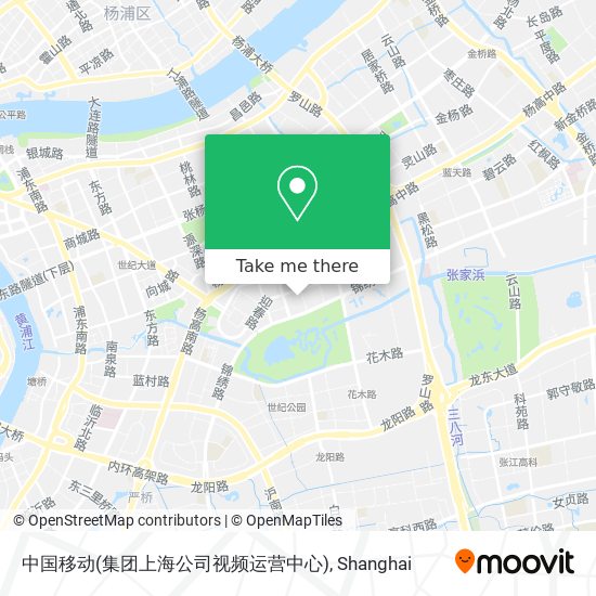 中国移动(集团上海公司视频运营中心) map