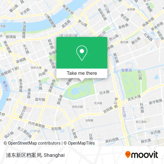 浦东新区档案局 map