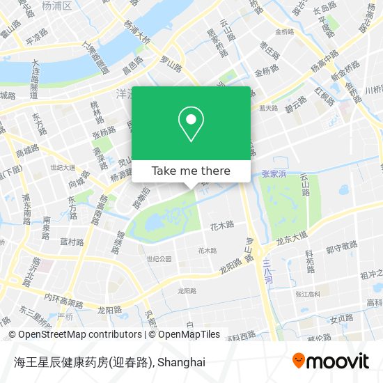 海王星辰健康药房(迎春路) map