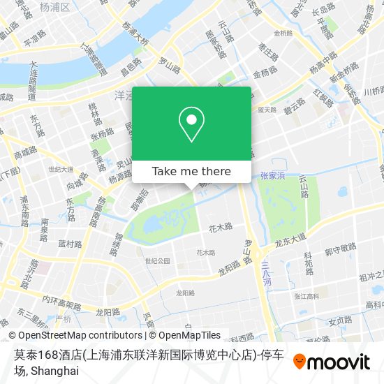 莫泰168酒店(上海浦东联洋新国际博览中心店)-停车场 map