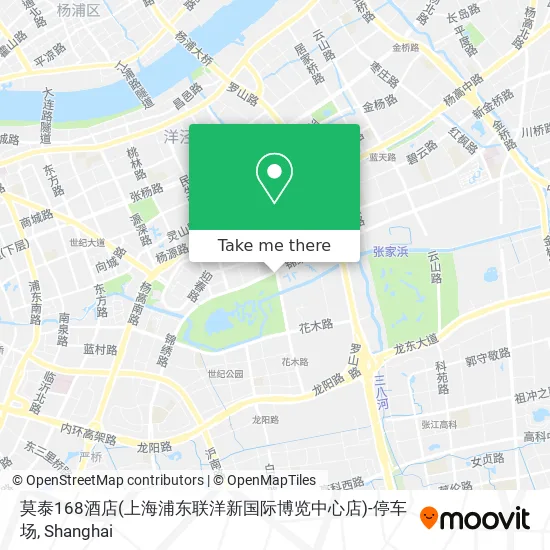莫泰168酒店(上海浦东联洋新国际博览中心店)-停车场 map