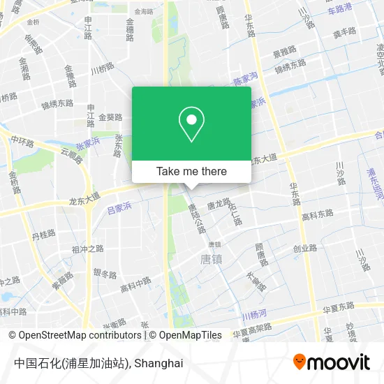 中国石化(浦星加油站) map