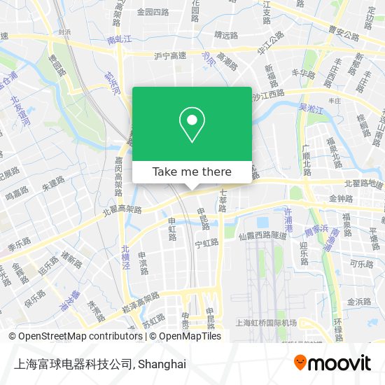 上海富球电器科技公司 map