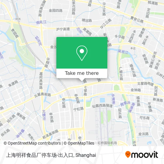 上海明祥食品厂停车场-出入口 map