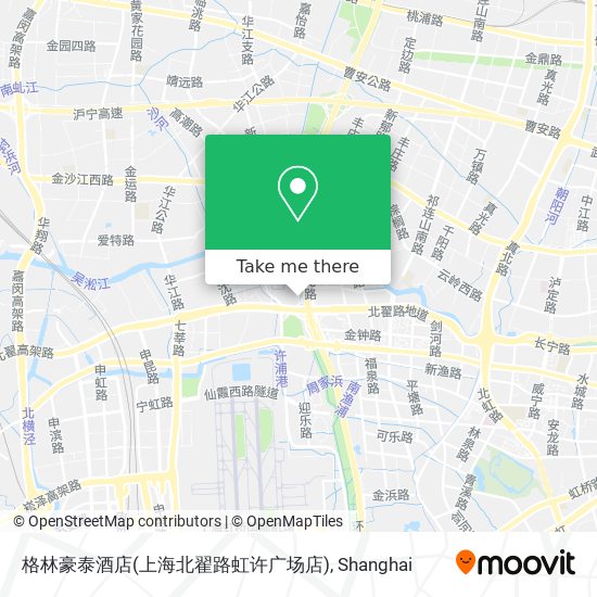 格林豪泰酒店(上海北翟路虹许广场店) map