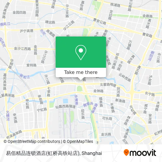 易佰精品连锁酒店(虹桥高铁站店) map