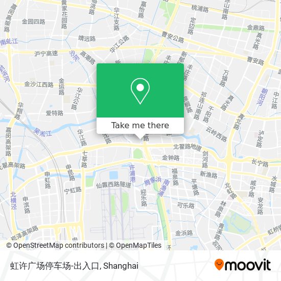 虹许广场停车场-出入口 map