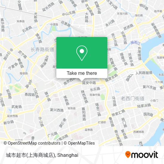 城市超市(上海商城店) map