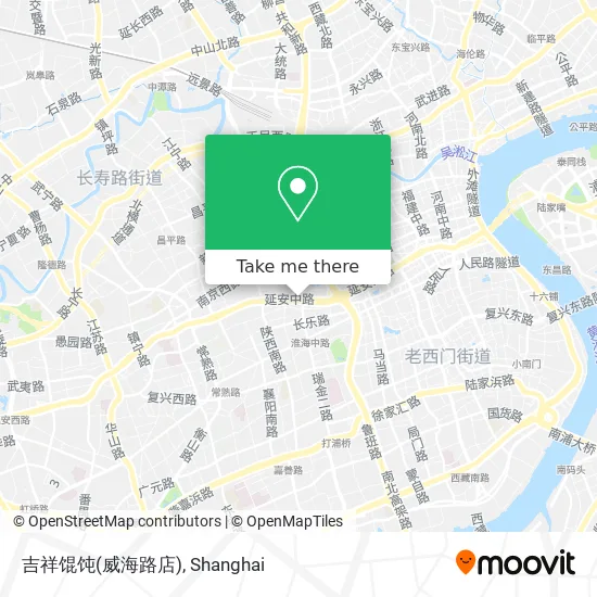 吉祥馄饨(威海路店) map