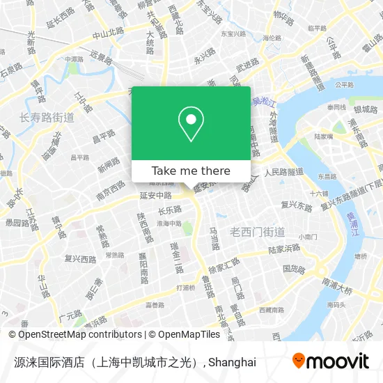 源涞国际酒店（上海中凯城市之光） map