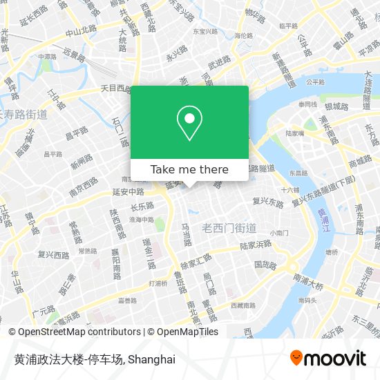 黄浦政法大楼-停车场 map