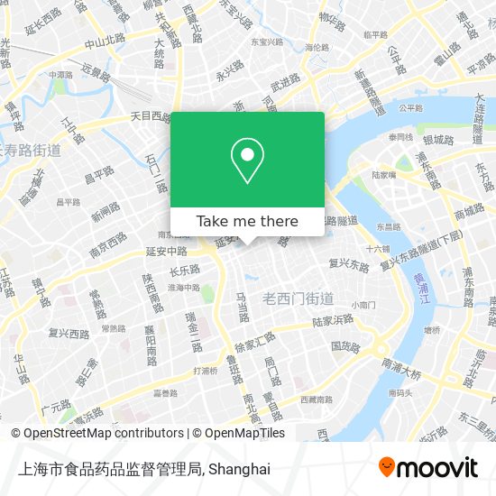 上海市食品药品监督管理局 map