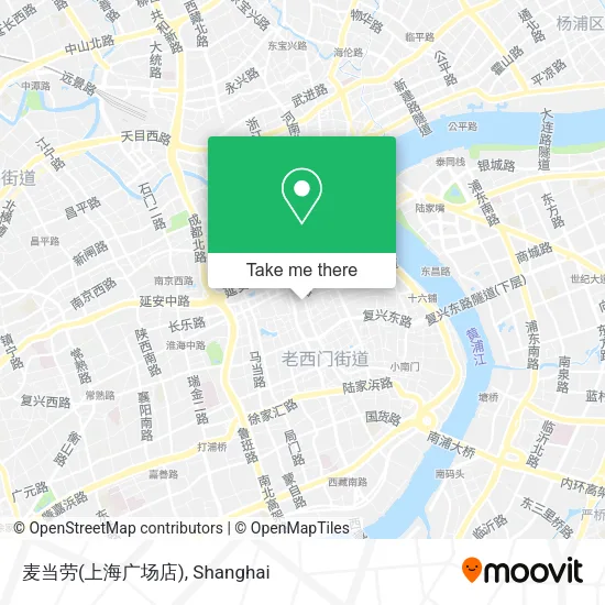 麦当劳(上海广场店) map